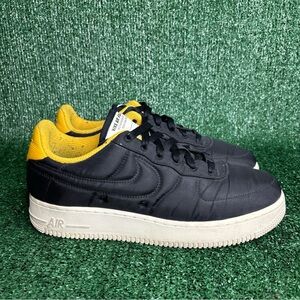 Nike Air Force 1 ‘07 LX Women’s Sz 10 Black Yellow Ochre AF1 Sneakers 898889-011